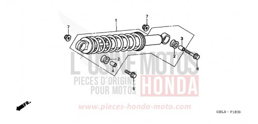 KISSEN, HINTEN XR50R3 de 2003